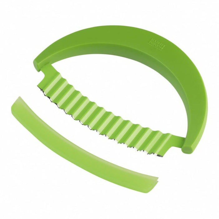 Kuhn Rikon - Krinkle Knife, Non Stick, Safety Cover, 6", Green