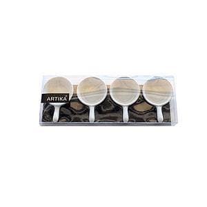 Artika - Mini Appetizer Bowl W/ Handle, 4 Pk, White