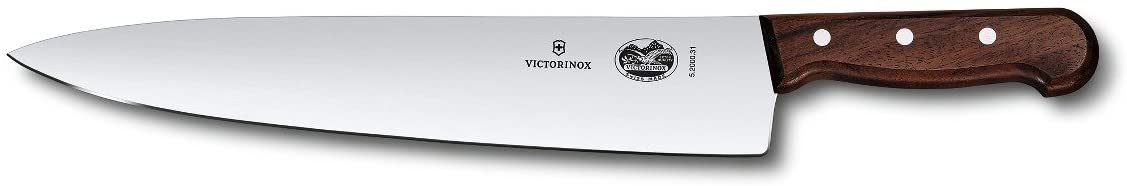 Victorinox - Swiss Army Rosewood Chef Knife, Straight, 12", Brown