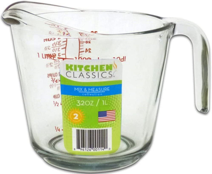 Kitchen Classic -  Glass Measuring Cup, 4 Cup