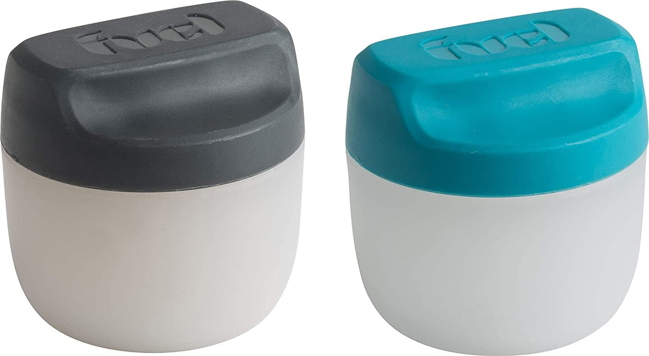 Trudeau - Condiment Set 2, Blue & Gray 1 1/2 oz