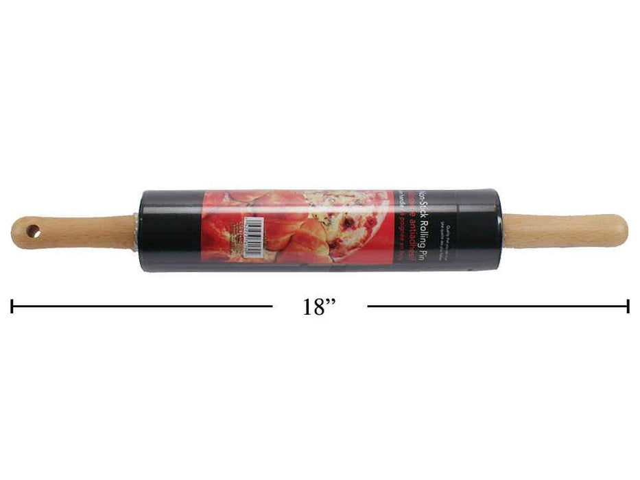 Luciano Gourmet - Non-Stick Rolling Pin, W/ Wooden Handle,