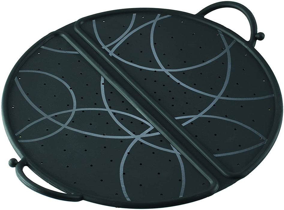 Kuhn Rikon - Folding Silicone Splatter Guard, Black 12''