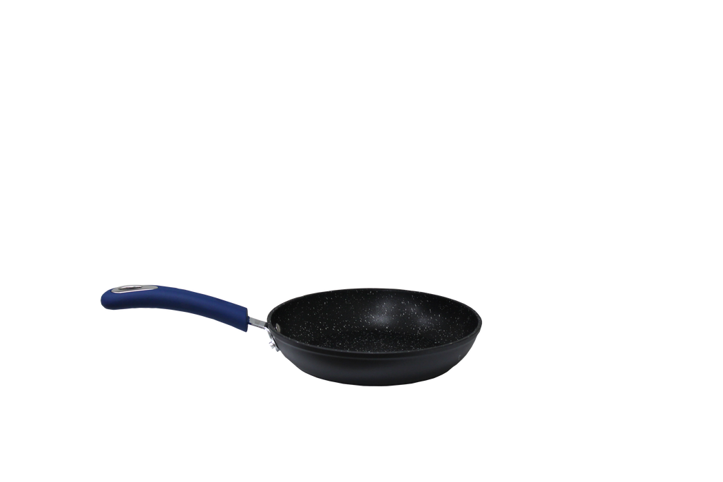 Millvado - Rainbow Non Stick Frypan,Blue 8", Soft Grip Handle