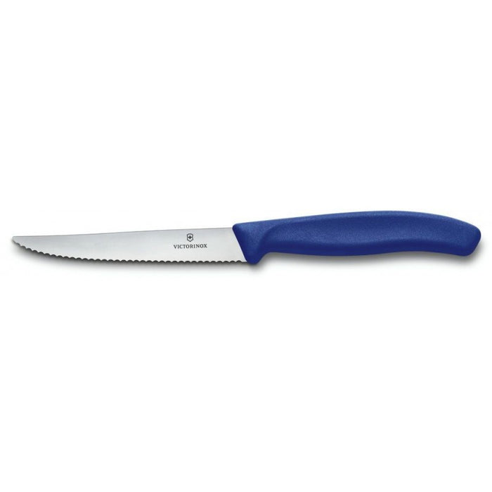 Victorinox - Swiss Classic Steak Knife, Serrated, Spear Point, 4.5", Blue