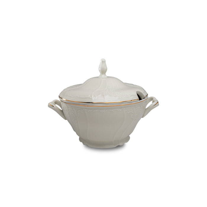 Vikko Luxe - Bernadotte Gold, Ivory, 2.7 Qt Soup Tureen