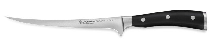 Wusthof - Ikon Fillet Knife, 7.5", Black