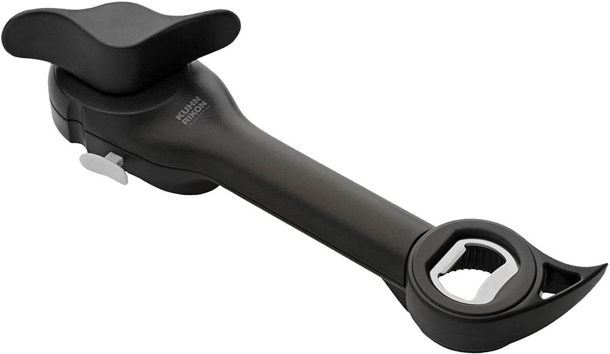Kuhn Rikon - Auto Safety Master Opener for Cans, Bottles and Jars, Black