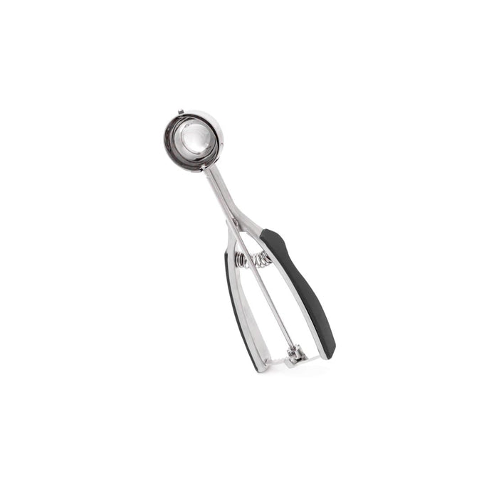 Millvado - SS Ice Cream Scoop With Soft Grip Handles, Small 1.6'' Dia  Black