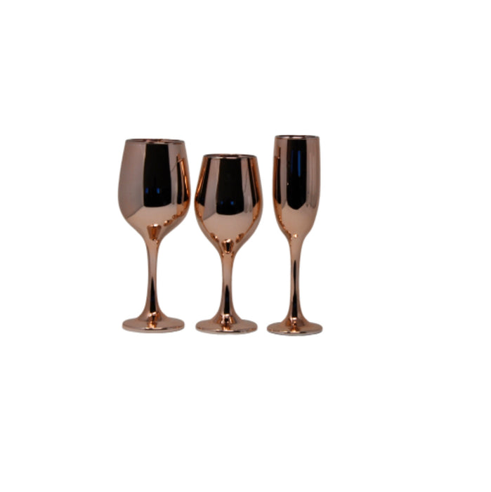 Vikko Decor - Rose Gold, Gradual, Water Glass, 11 Oz