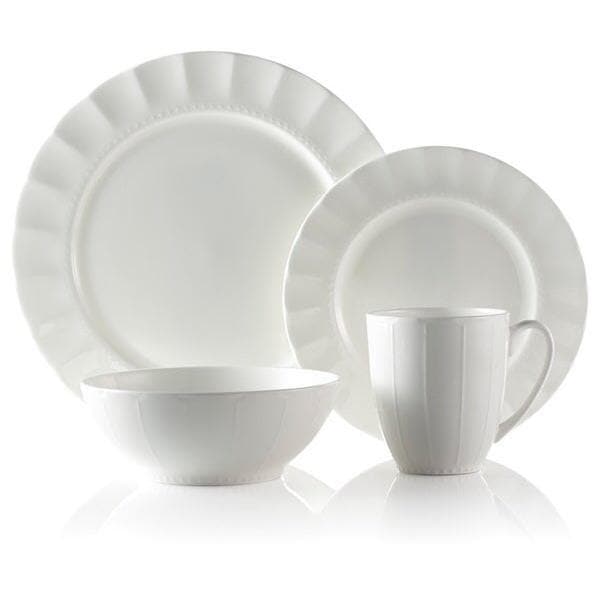 La Rochelle - Round, Bone China, 16 Pc Dinnerware Set, Symphony, Service For 4