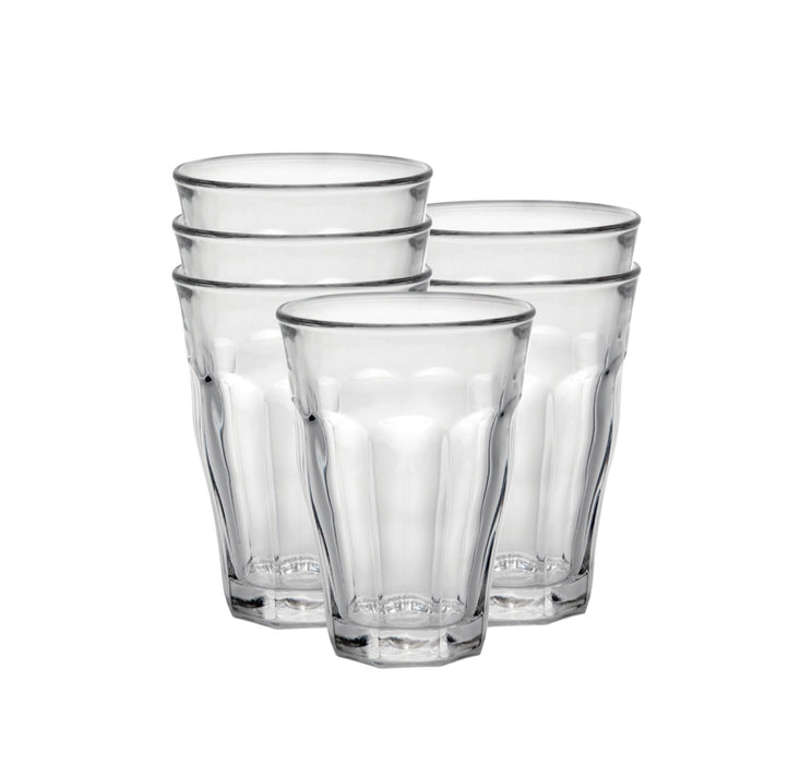 Duralex, Picardie Clear Tumbler, Clear, 7.75 Oz, 6 Pc