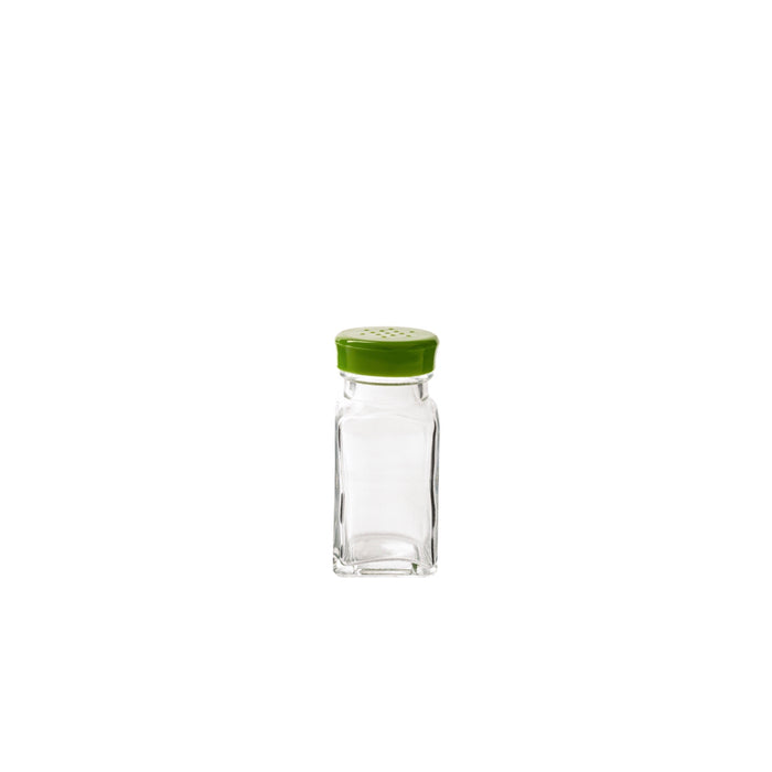 Trudeau - Glass, Wink Salt & Pepper  Shaker, Green Top