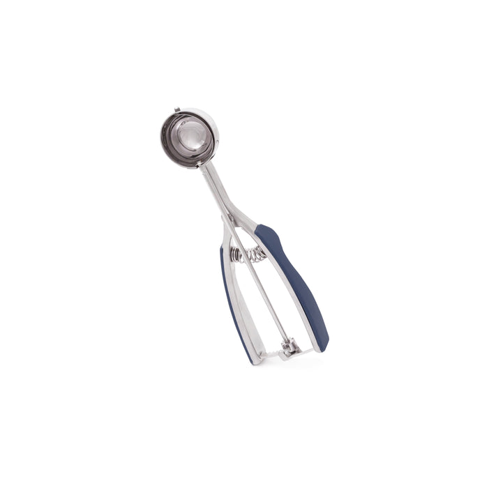 Millvado - SS Ice Cream Scoop With Soft Grip Handles, Small 1.6'' Dia  Blue
