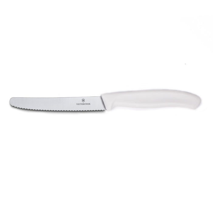 Victorinox - Swiss Classic Tomato Knife, Serrated, Round Tip, 4.5", White