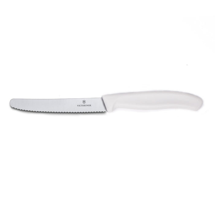 Victorinox - Swiss Classic Tomato Knife, Serrated, Round Tip, 4.5, Wh —