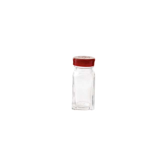 Trudeau - Glass, Wink Salt & Pepper  Shaker, Red Top