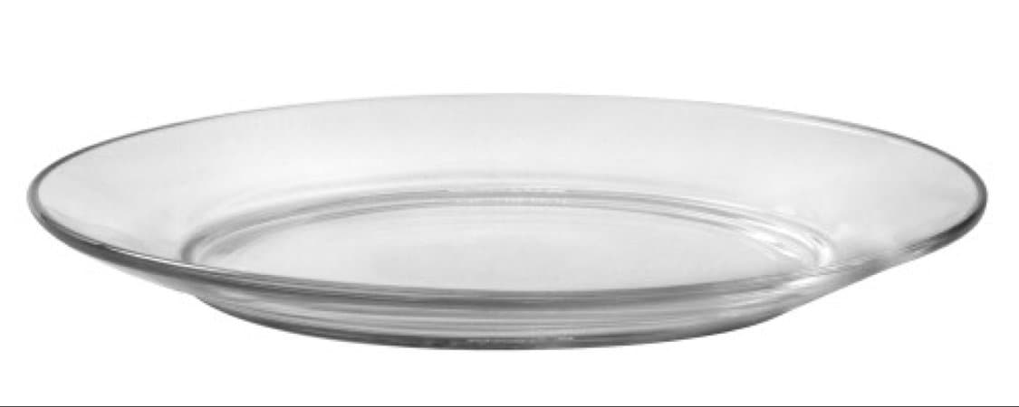 Duralex-Lys, Clear Dinner Plate, 9.25 In, 6 Pc