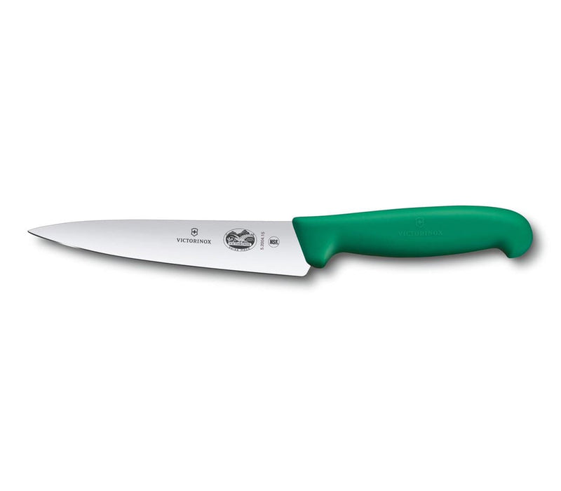 Victorinox - Fibrox Pro Chef Knife, Straight, 6", Green