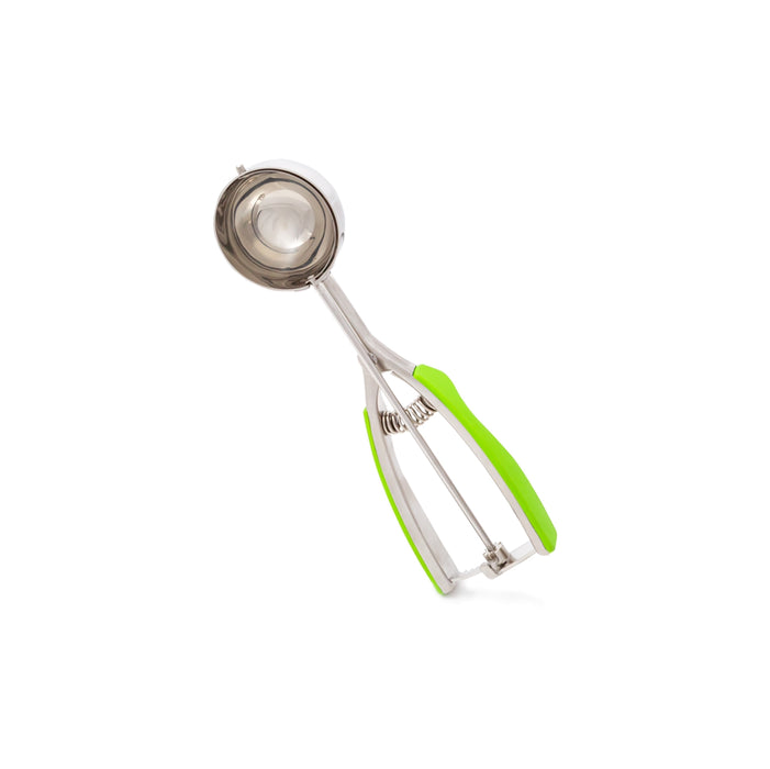 Millvado - SS Ice Cream Scoop With Soft Grip Handles, Large 2.4 Dia  Green